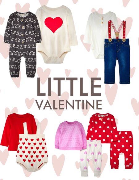 Valentine outfits for baby. Baby Valentine onesies.

#LTKfindsunder50