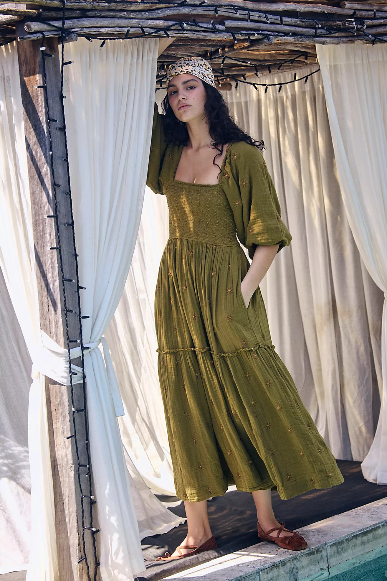 Dahlia Embroidered Maxi Dress | Free People (Global - UK&FR Excluded)