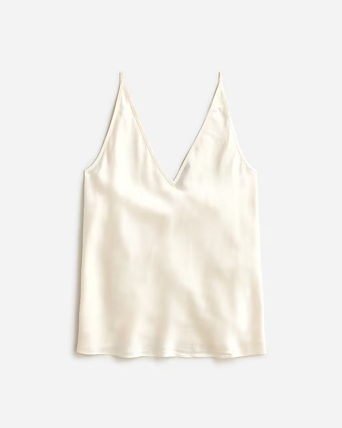 Carrie V-neck camisole top in 100 percent silk | J.Crew US