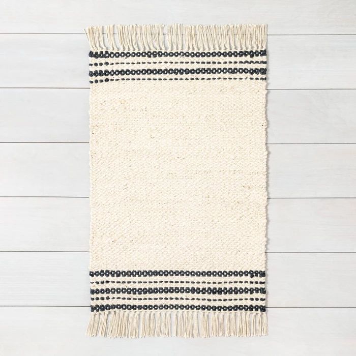 Jute Rug Charcoal Stripe - Hearth & Hand™ with Magnolia | Target
