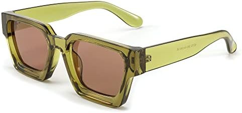 FEISEDY Retro 90s Square Sunglasses for Women Men Trendy Chunky Rectangle Sunglasses UV400 Protec... | Amazon (US)