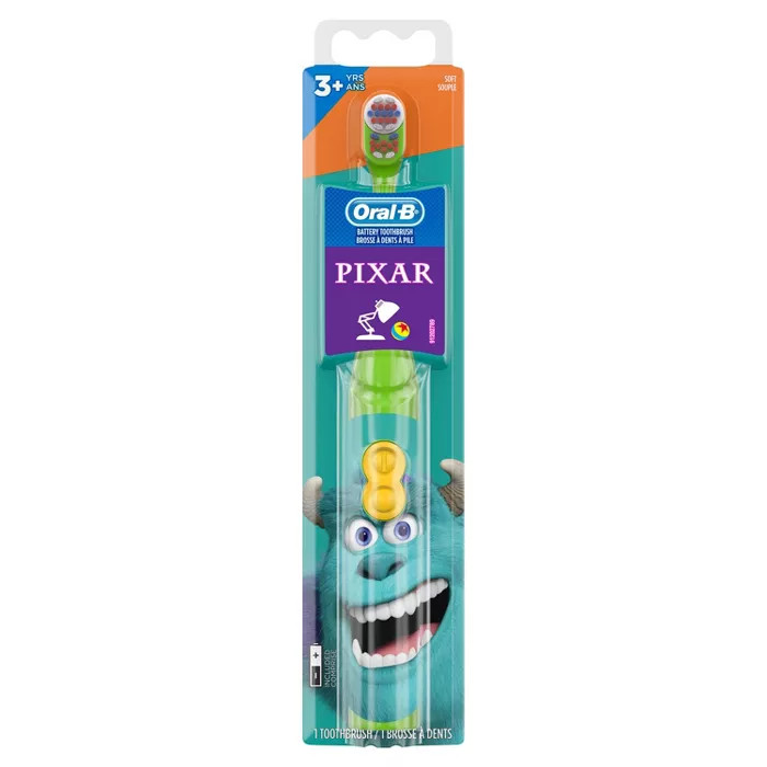Oral-B Kid's Battery Toothbrush featuring PIXAR favorites Soft Bristles for Kids 3+ | Target