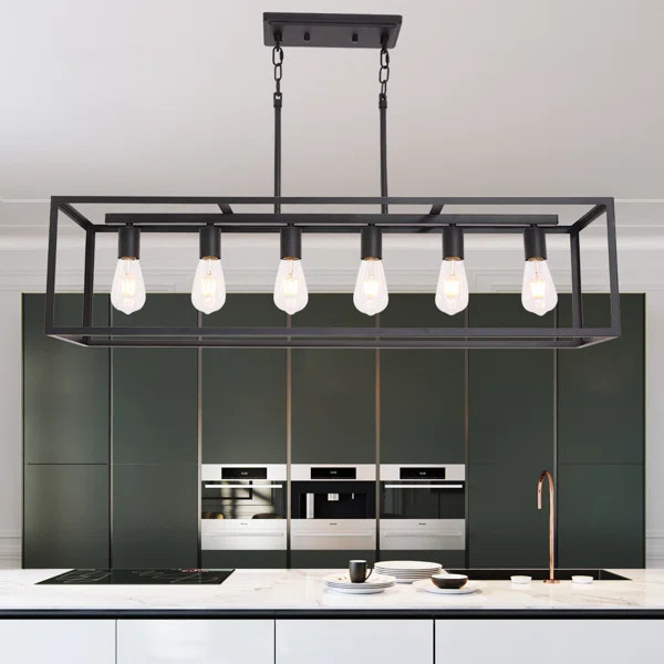 Morelock 6 - Light Kitchen Island Linear Pendant | Wayfair North America