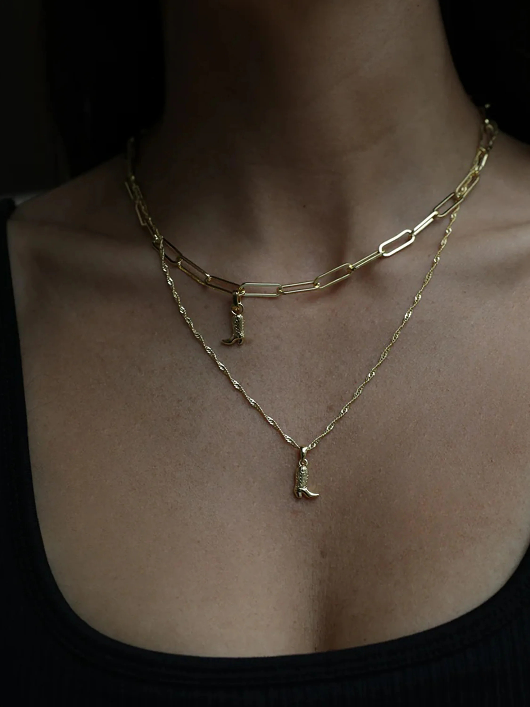 Cowboy Boot Chain and Pendant Necklace in Gold | Uncommon James | Uncommon James