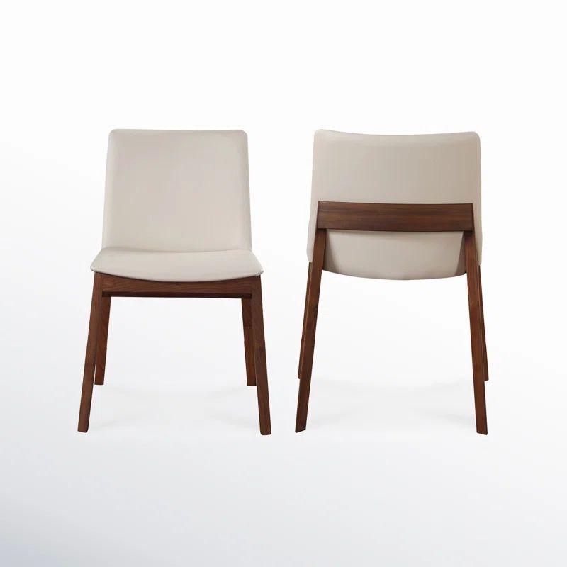 Anrey Vegan Leather Dining Chair (Set of 2) | Wayfair North America