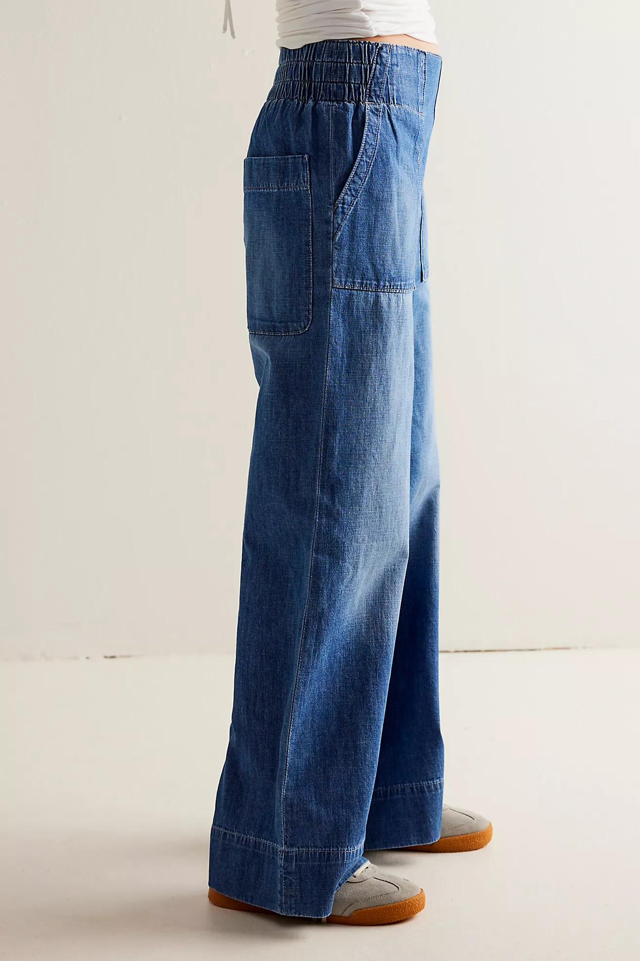 We The Free Breezy Denim Pull-On Jeans | Free People (Global - UK&FR Excluded)