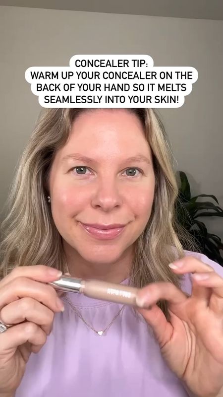 If you feel like you apply way too much concealer or it just doesn’t blend out, give this a try! Apply concealer on the back of your hand to warm it up first and then really worked the concealer and your concealer brush. This is going to help you apply less and it’s going to give you a really seamless blend!

Follow for more easy and everyday makeup and share this with a friend ☺️

Using the @hauslabs concealer and @thebkbeauty concealer brush. 

#concealertips #concealertutorial #makeupformatureskin #easymakeup #makeuptipsforbeginners

#LTKover40 #LTKbeauty #LTKVideo