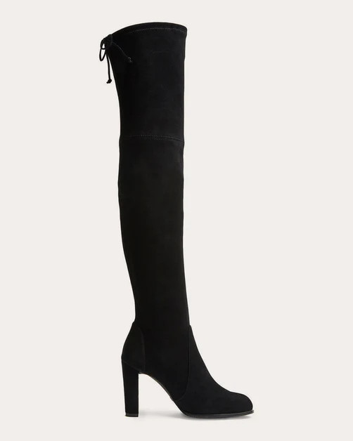 Highland Stretch-Leather Over-the-Knee Boot | Olivela