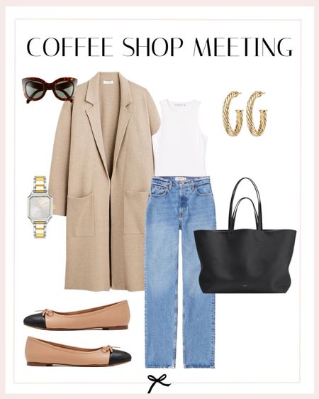 Fall coffee shop meeting. I love this coatigan and cap toe flats. 

#LTKstyletip #LTKSeasonal #LTKFind
