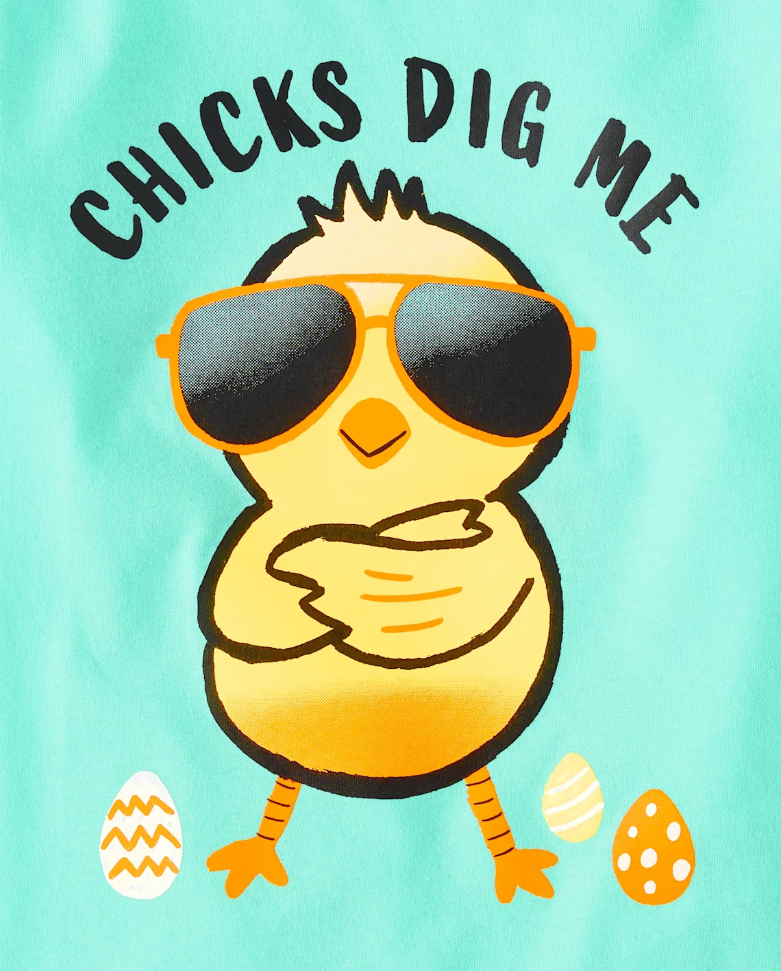 Baby And Toddler Boys Easter Chicks Dig Me Graphic Tee - aqua | The Children's Place