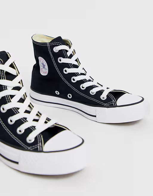 Converse Chuck Taylor All Star Hi black trainers | ASOS | ASOS (Global)