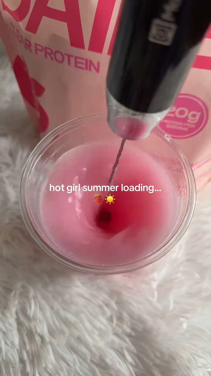 Light and refreshing summer protein drink🍓💗

#clearprotein  

 #LTKfitnessgoals #LTKmomlife #LTKActive