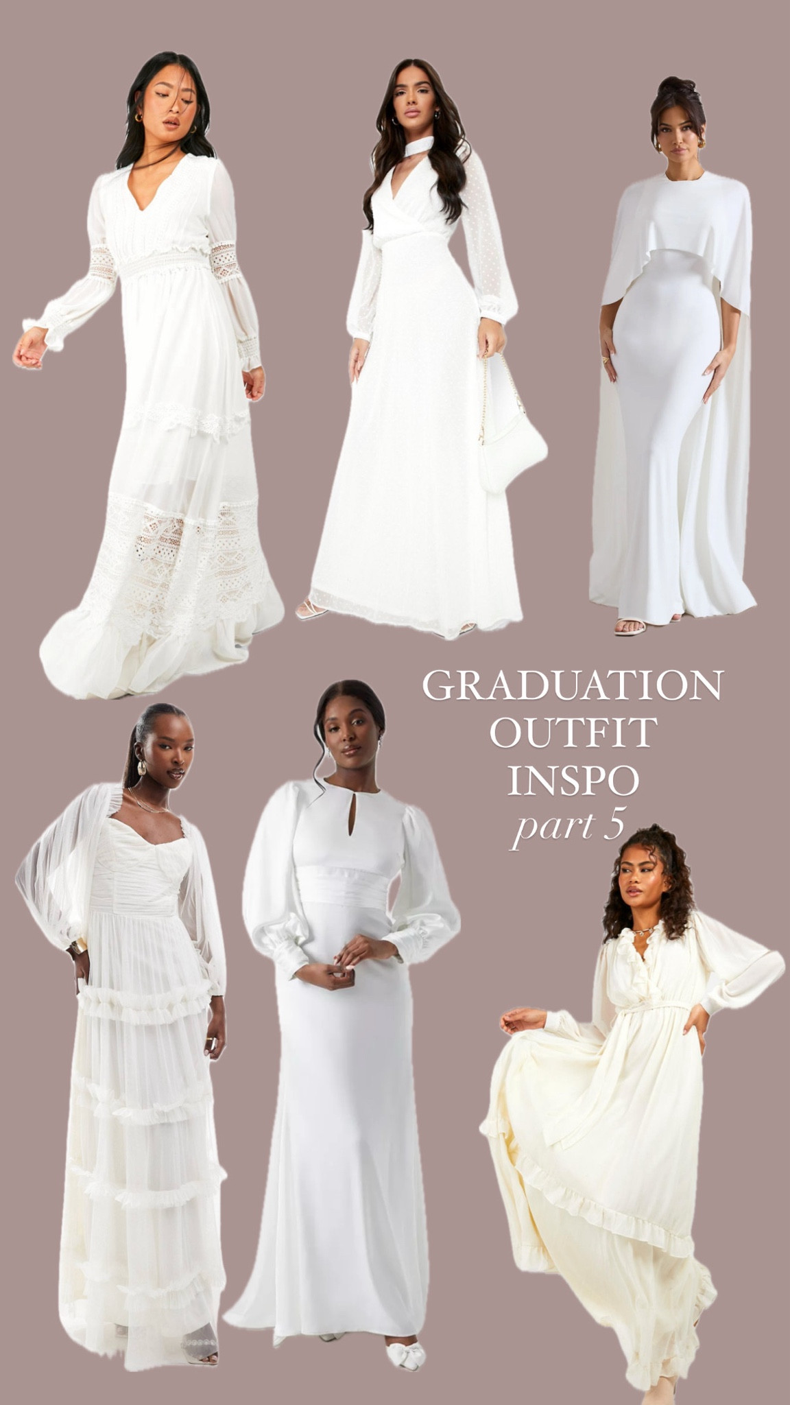 GRAD OUTFIT INSPO - part 5 white dress edition 