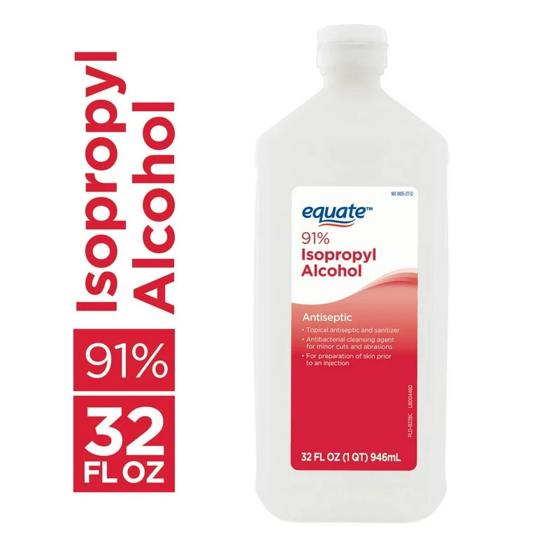 Equate 91% Isopropyl Alcohol Antiseptic Liquid, 32 fl oz | Walmart (US)
