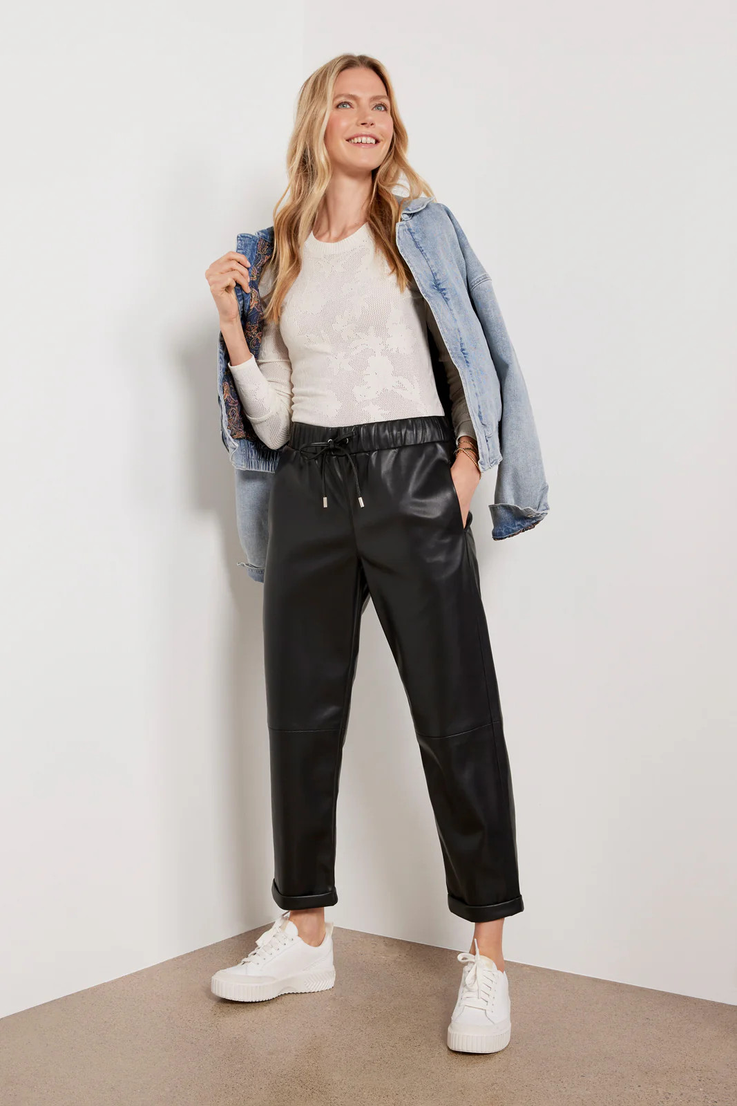 Jules Faux Leather Pant | Evereve