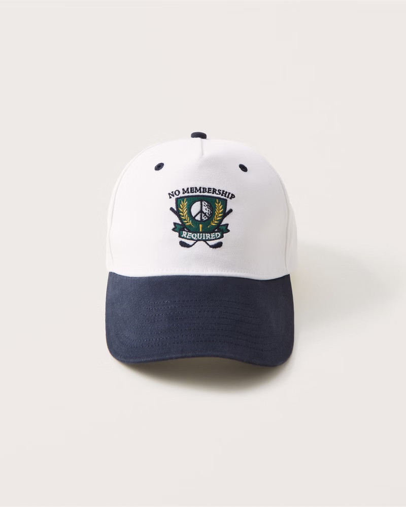 Gender Inclusive Crest Graphic Baseball Hat | Gender Inclusive Gender Inclusive | Abercrombie.com | Abercrombie & Fitch (US)