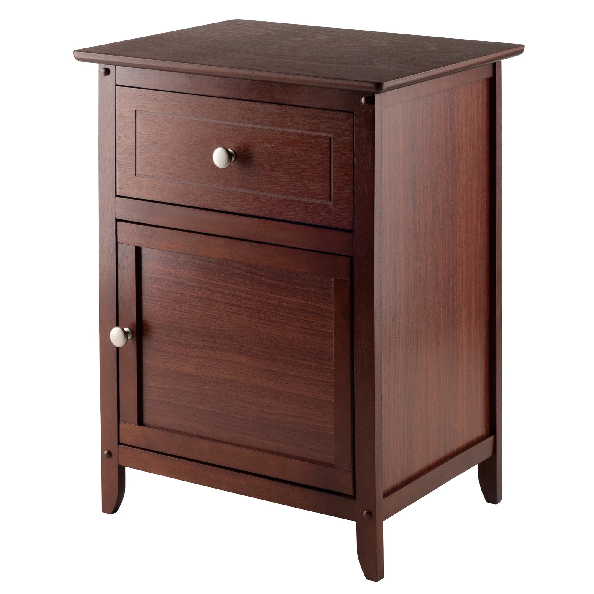 Winsome Wood Eugene Accent Table, Nightstand, Walnut Finish | Walmart (US)