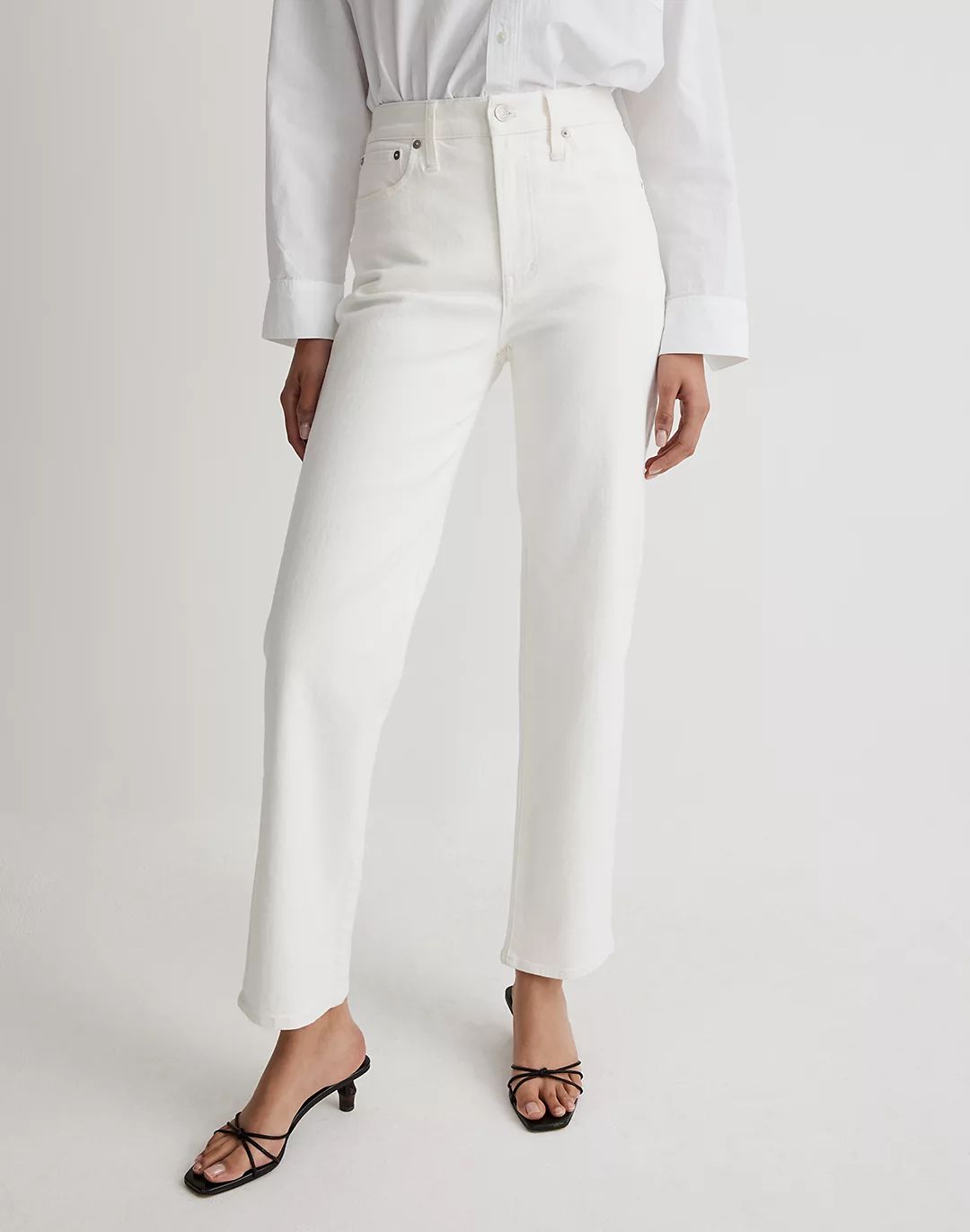 The Perfect Vintage Straight Jean in Tile White | Madewell