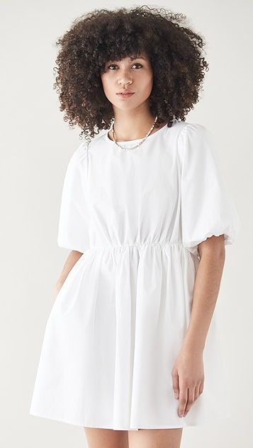 Poplin Puff Sleeve Mini Dress | Shopbop