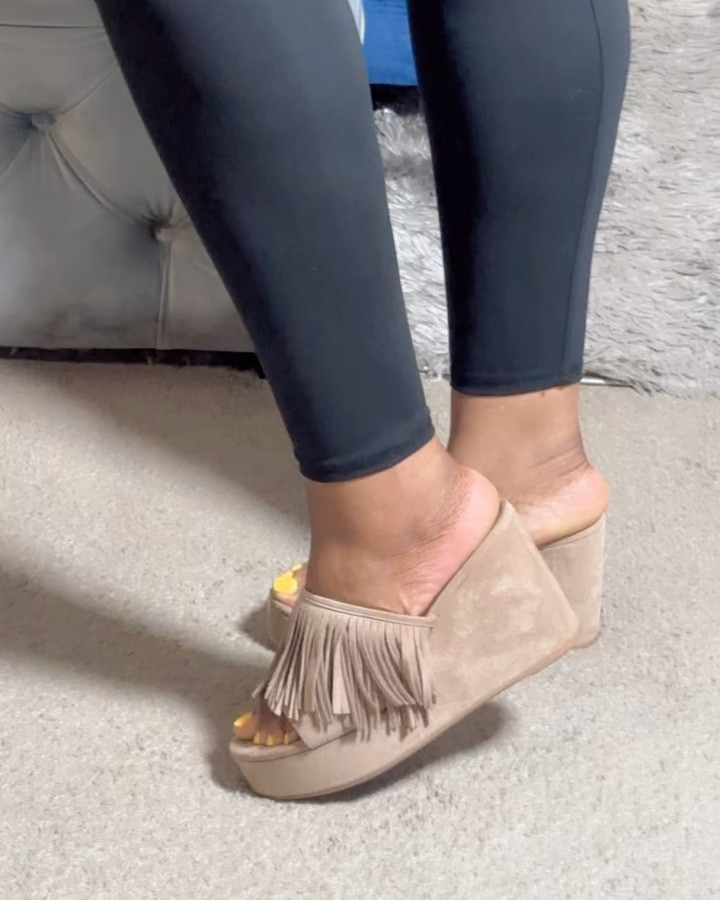 Cute, comfy, and under budget — these Walmart boho wedge sandals are a summer must-have🤍