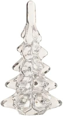 Creative Co-Op Mini Glass Christmas Tree Decor, Clear | Amazon (US)