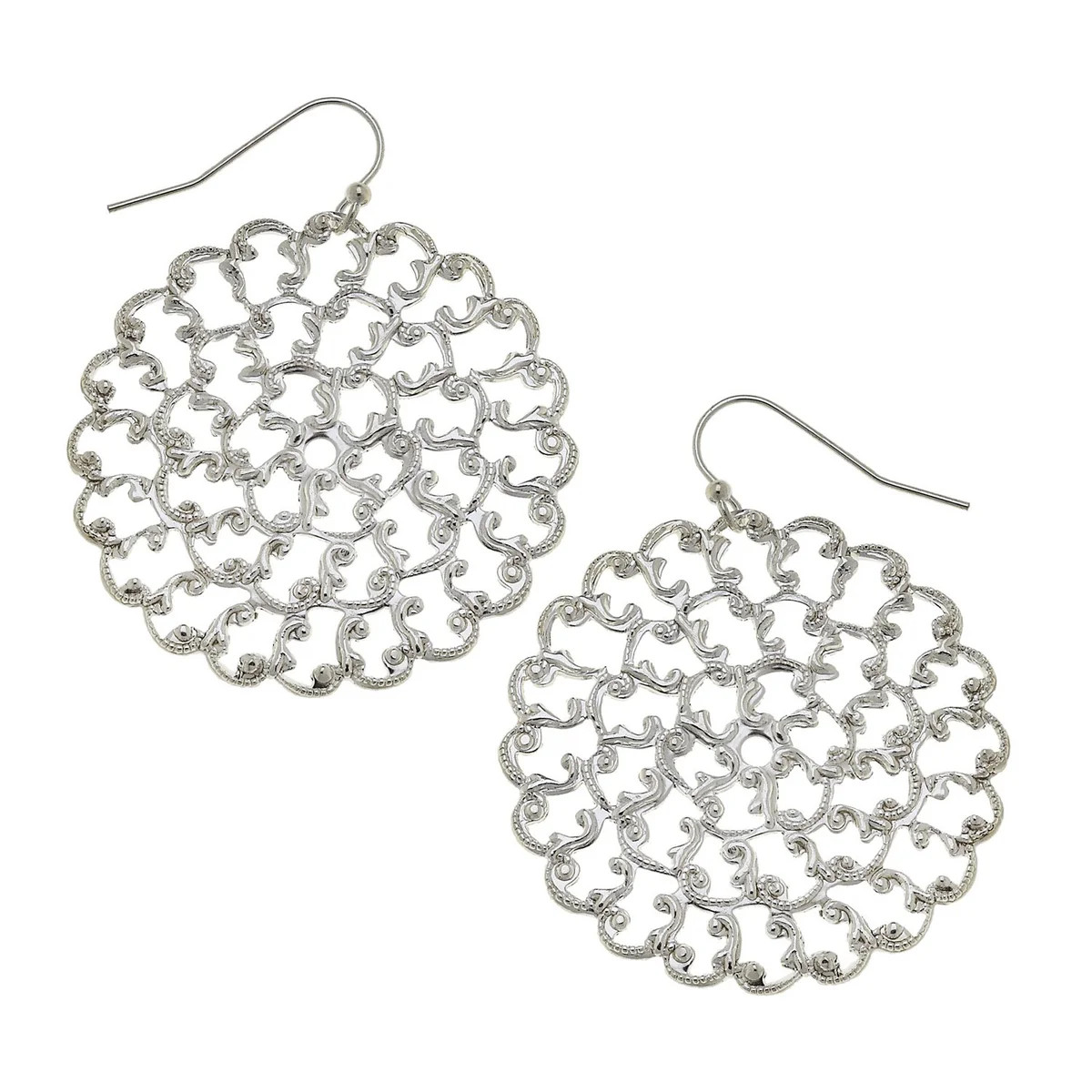 Small Round Filigree Earrings | Susan Shaw
