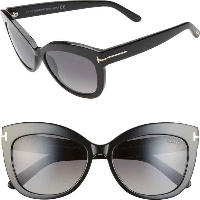 Alistair 56mm Polarized Cat Eye Sunglasses | Nordstrom Rack
