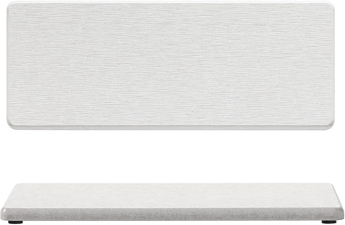 2PCS Bathroom Sink Vanity Trays, Water Absorbing Diatomite Stone Quick Drying Mat for Kitchen Cou... | Amazon (US)
