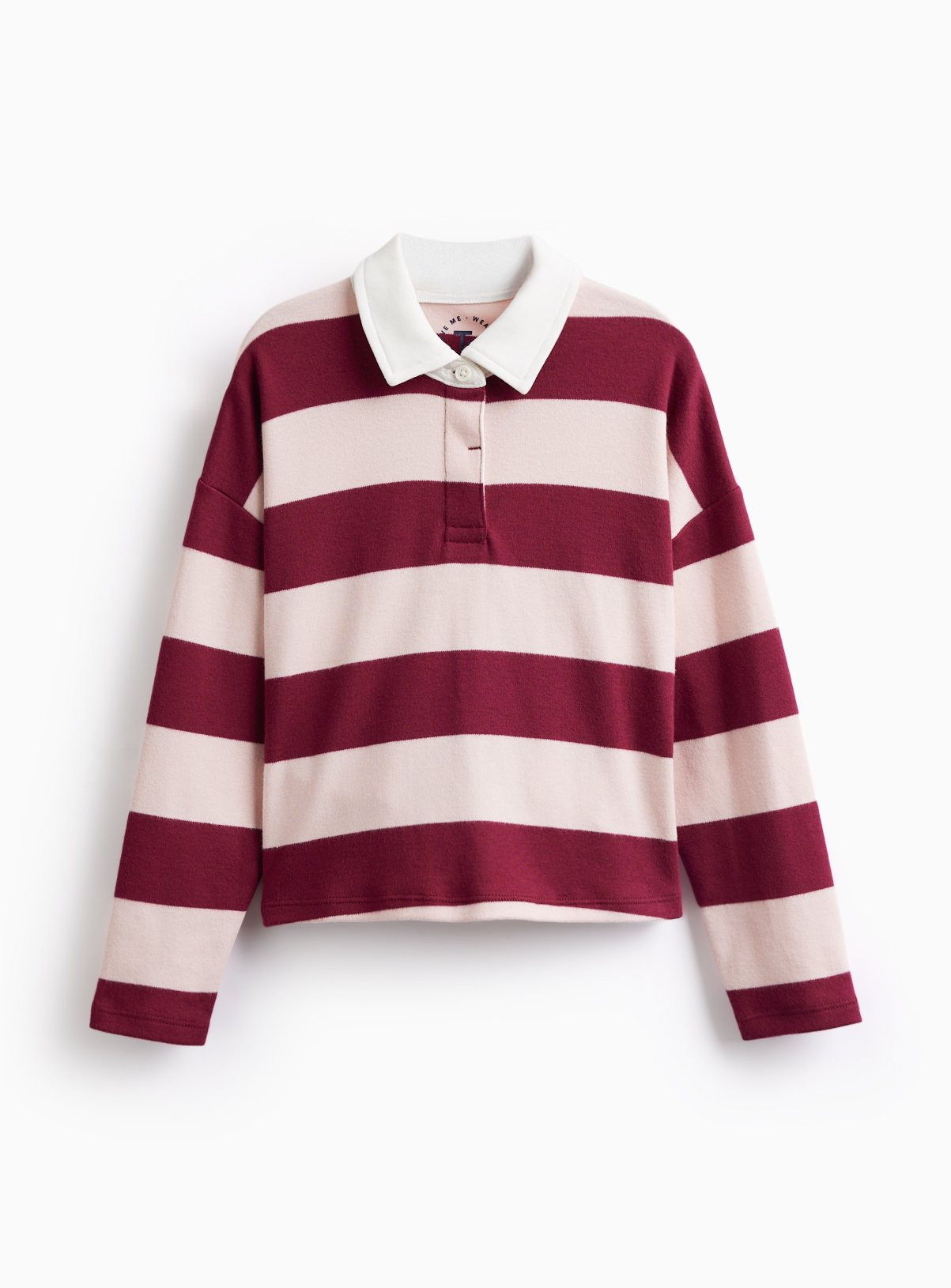 Burgundy Striped Rugby Top 5 years | argos.co.uk