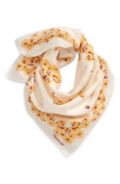 Madewell Bandana in Antique Cream Whitebase Floral at Nordstrom | Nordstrom