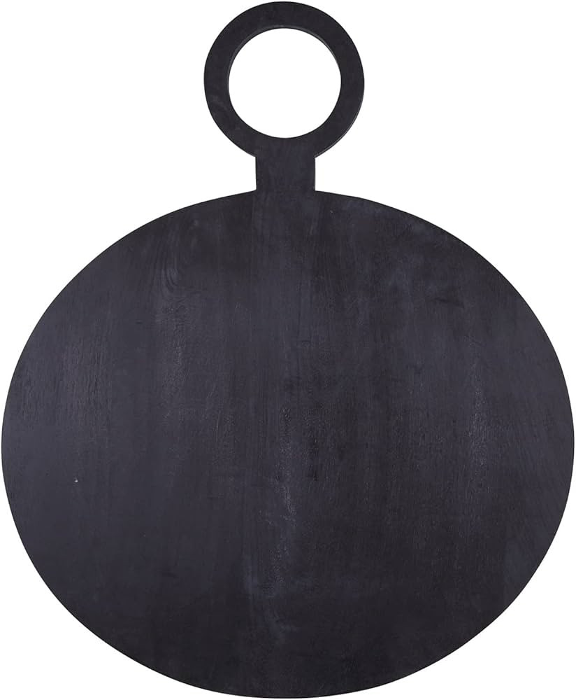 Santa Barbara Design Studio Table Sugar Mango Wood Round Charcuterie Board, Medium, Black | Amazon (US)