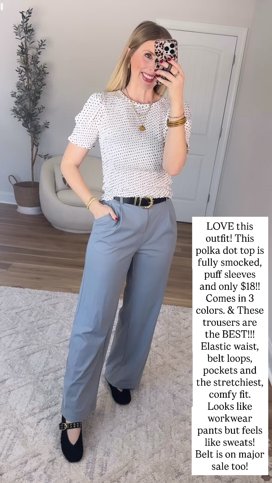 Walmart try on, Walmart outfit, Walmart fashion, time and tru, workwear, polka dot top, trouser pants 

Small in both 

#LTKootd #LTKWorkwear