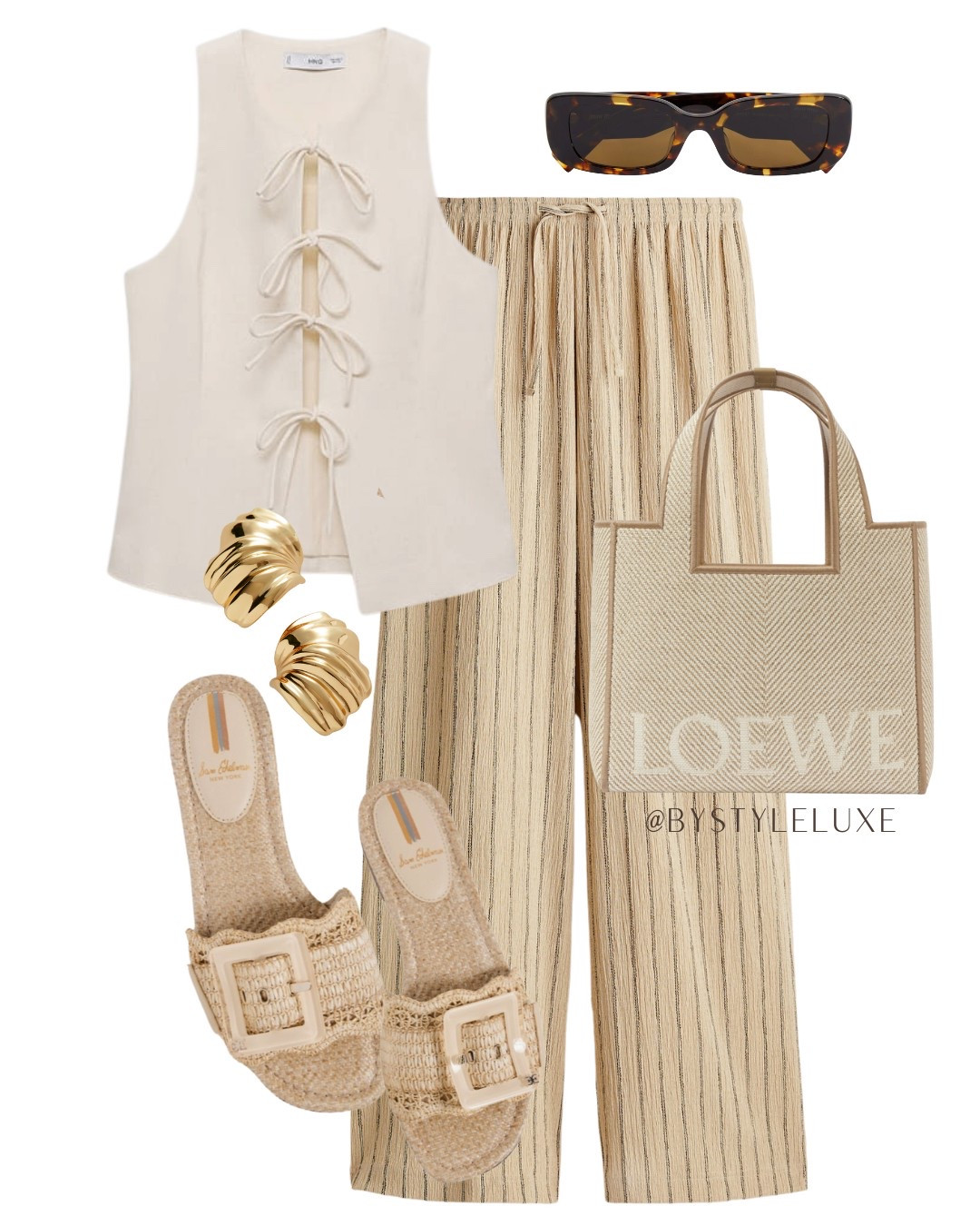 H&M New In - styling these new in £12.99 trousers with a cute tie waistcoat for a summer outfit - perfect euro city break look. Love these buckle sandals as well! 

#summersandals #summeoutfit #summerholiday

#LTKsummer #LTKeurope #LTKshoes