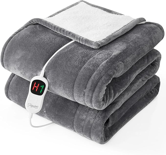 Homemate Electric Heated Blanket Twin - 62"x84" Heating Bed Blankets Throw with 10 Heating Levels... | Amazon (US)