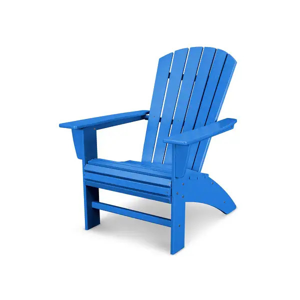 POLYWOOD Nautical Curveback Adirondack Chair - Overstock - 28594223 | Bed Bath & Beyond