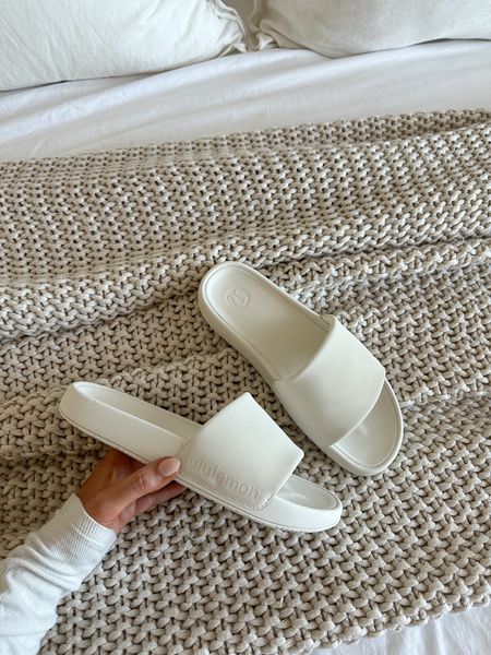 perfect slides for summer! 💫🤍 Light ivory is the color! 

#LTKshoecrush #LTKfindsunder100