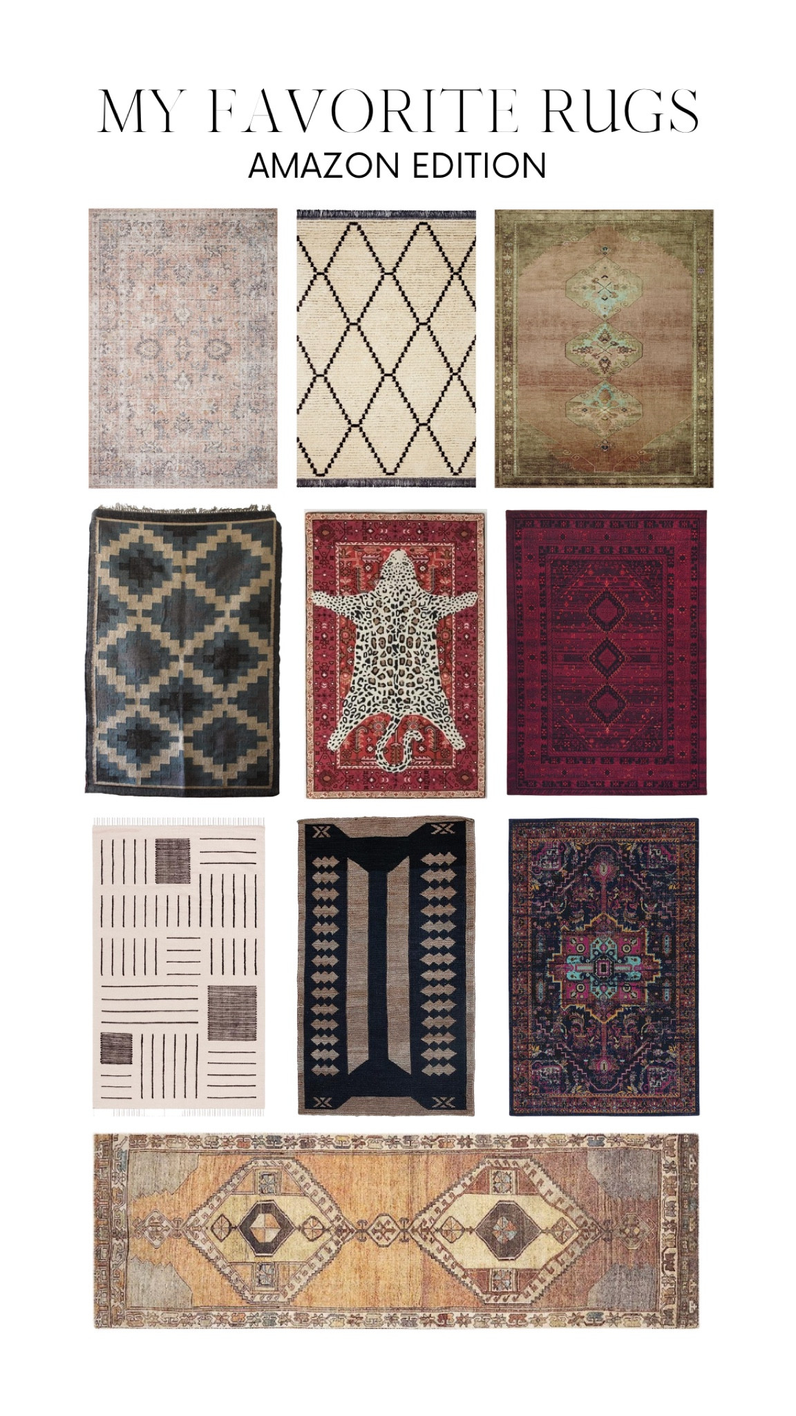 Some of my favorite Amazon rug options 😍 #amazonhome #rugs #runner #loloi #magnolia #anthrodupe

#LTKhome #LTKFind