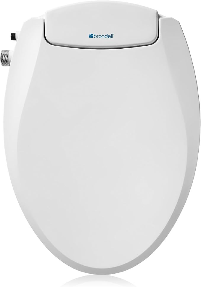 Brondell Bidet Toilet Seat Non-Electric Swash Ecoseat, Fits Elongated Toilets, White - Dual Nozzl... | Amazon (US)