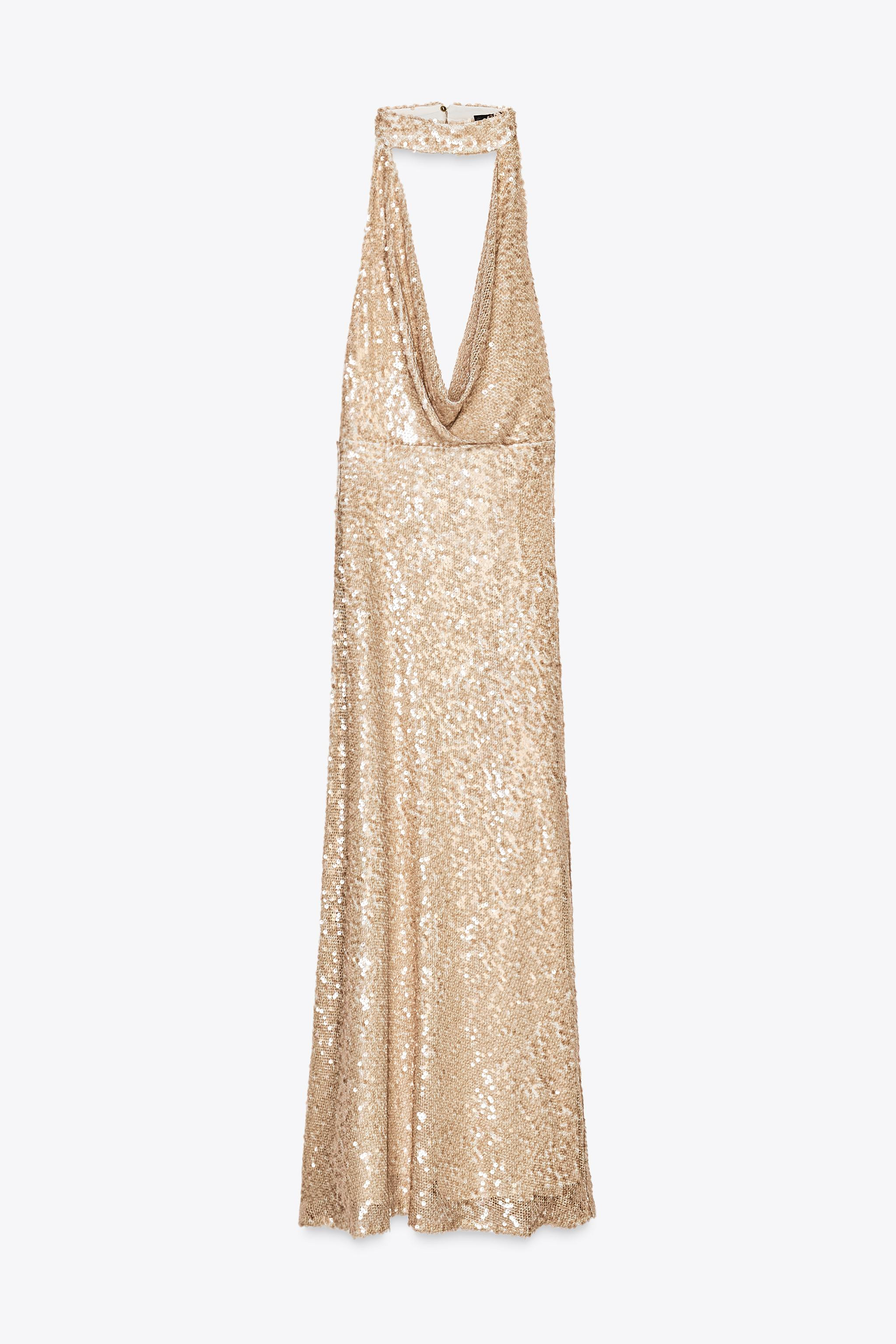 SEQUINNED MIDI DRESS | Zara UK