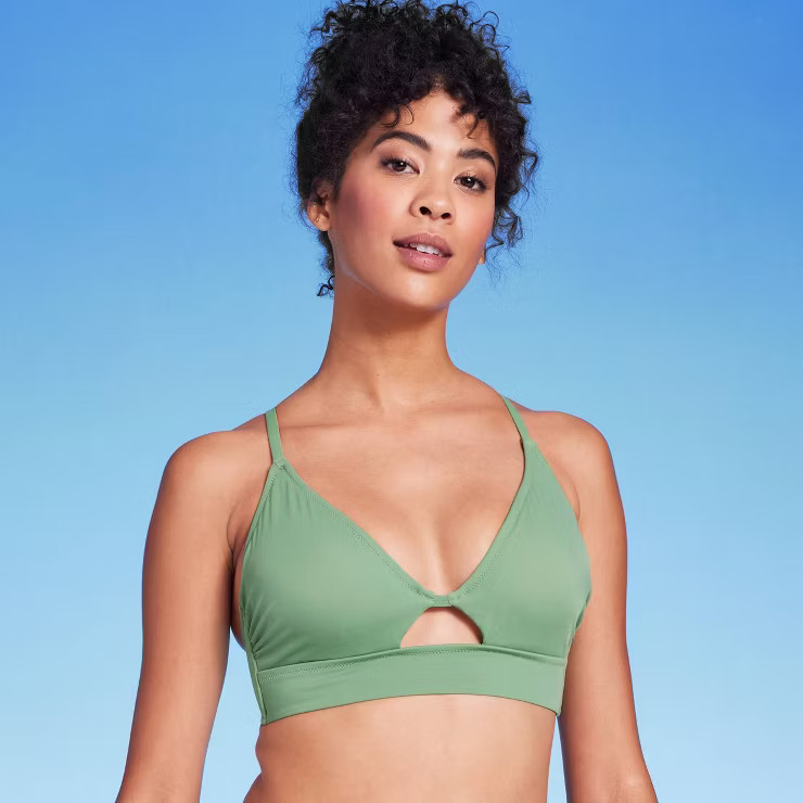 Women's Longline Cut Out Bikini Top - Shade & Shore™ | Target