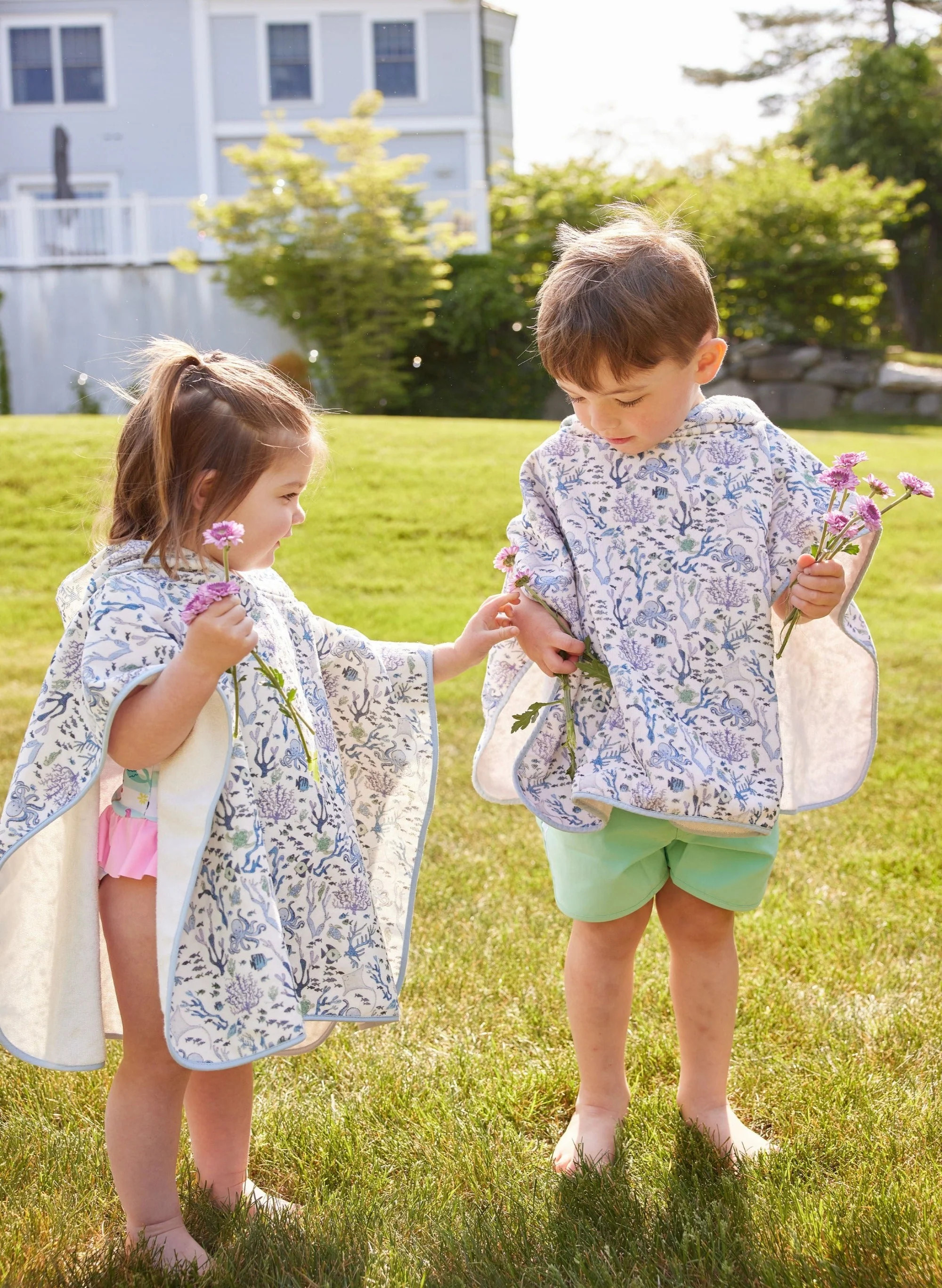 Coral Reef Swim Poncho | Timo and Violet
