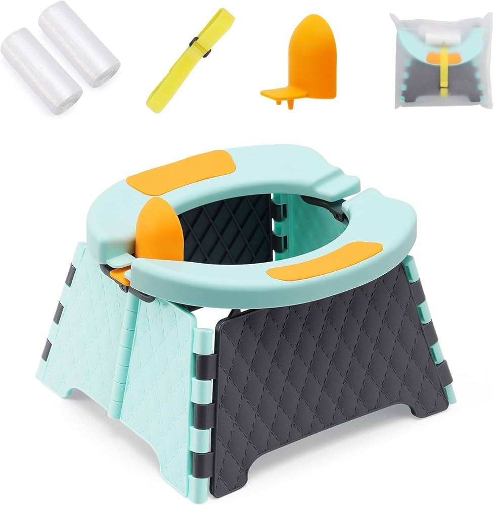 YUNHECAM Toddler Portable Potty Training Seat for Kids Baby Foldable Toilet Child Travel Potty in... | Amazon (US)