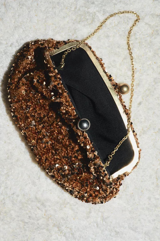 SEQUIN CLUTCH | Zara US