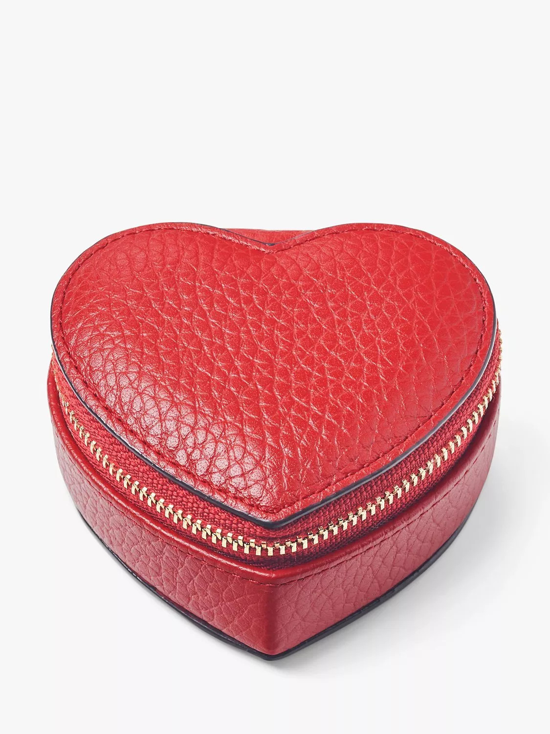 Aspinal of London Heart Ring Box, Cardinal Red | John Lewis (UK)