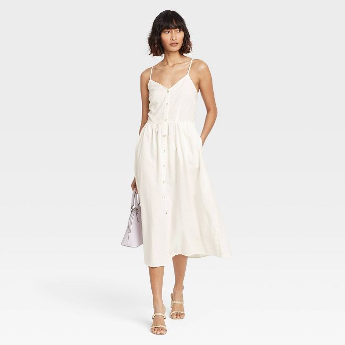 Women's Sleeveless Button-Front Dress - A New Day™ | Target