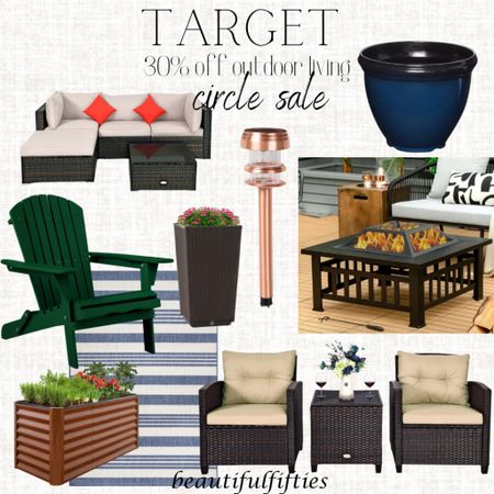 Target circle sale
30 percent off

Outdoor furniture, lighting, outdoor rugs, gardening, chairs, patio, planters, fire pit

#LTKhome #LTKxTarget #LTKSeasonal