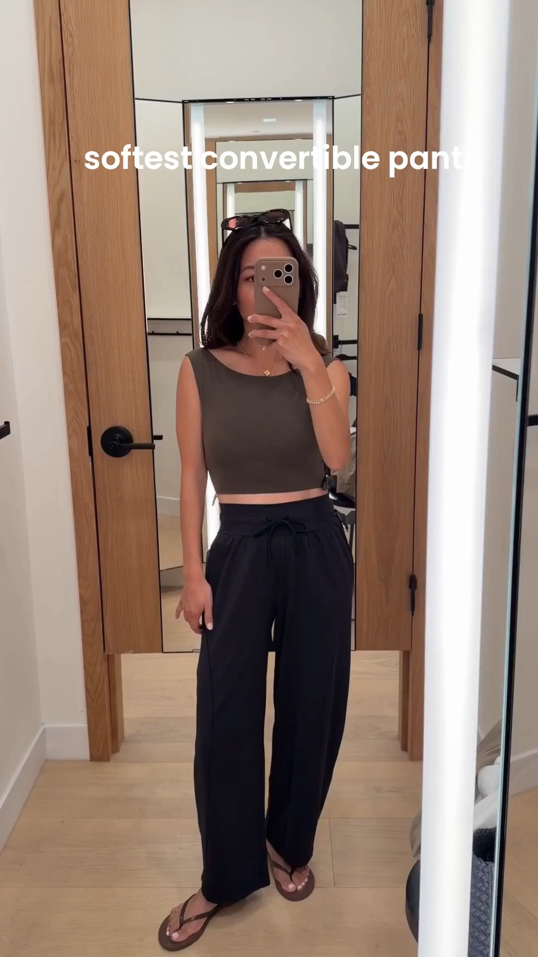 I own the brown but wanted to show this in black too! Also linked another fab pant in the same buttery soft align fabric. 
• Bend This Boat and Scoop Bra size XXS/XS 
• Groove Low-Rise Relaxed Cinch Pant size 2 short 25" inseam 
• water friendly minimal sandals size 6 I sized up (I’m usually 5.5) 

@lululemon #lululemoncreator #ad 
Athleisure, petite friendly casual mom pants, lounge set

#LTKActive #LTKPetite #LTKmomlife
