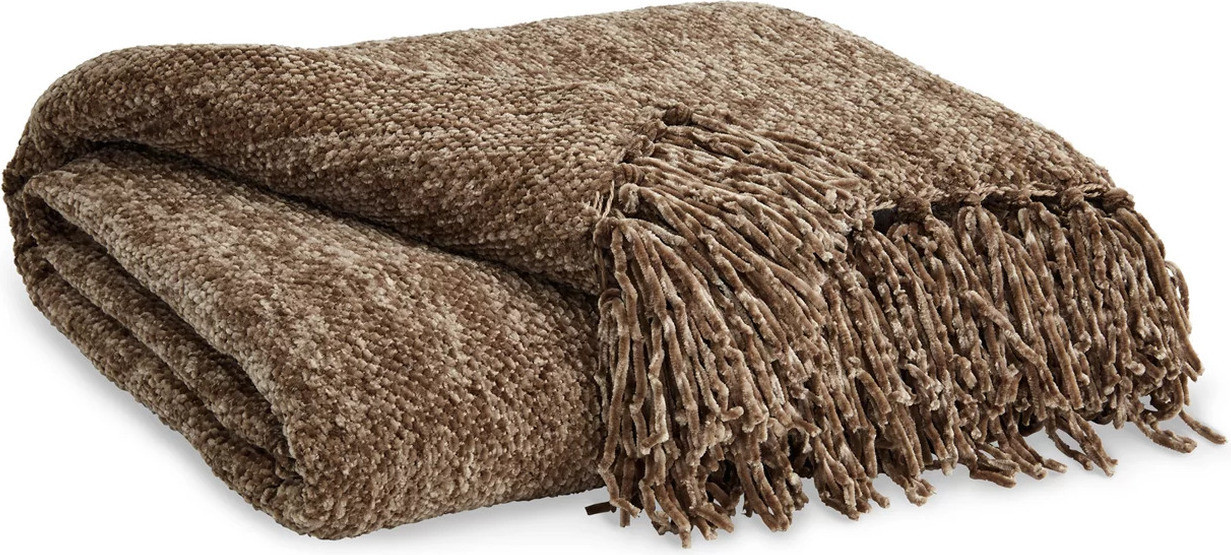 Tamish Brown Throw | 1stopbedrooms