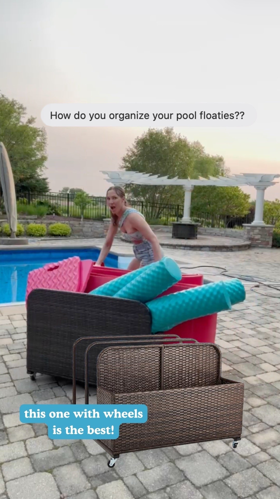pool floatie storage for the pool! 
Excited for a summer full of fun! 

#LTKSaleAlert #LTKFindsUnder100 #LTKSummerEdit