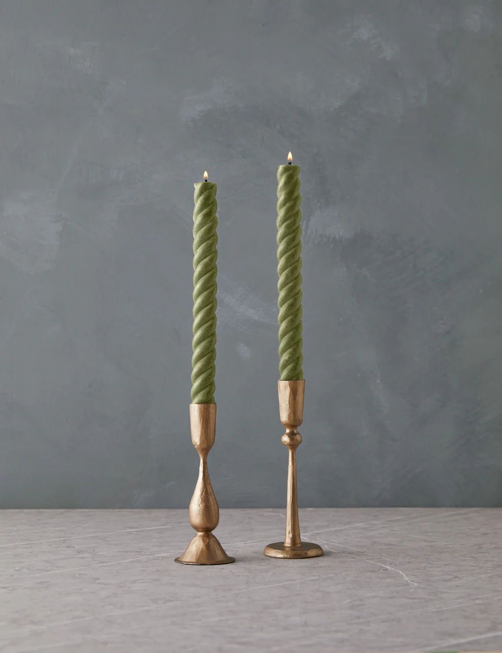 Rope Taper Candles (Set of 2) by Greentree Home | Lulu and Georgia 